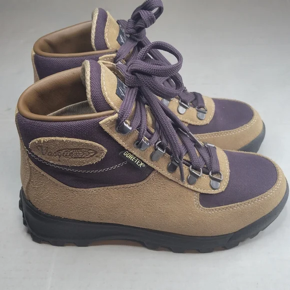 Vasque Womens Skywalk Gore Tex Backpacking Boots Purple Brown Womens Size 